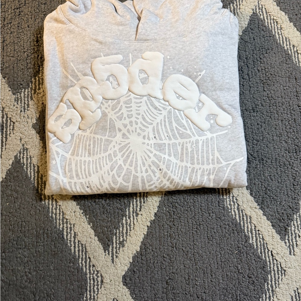 Gray Sp5der Graphic Sweatshirt